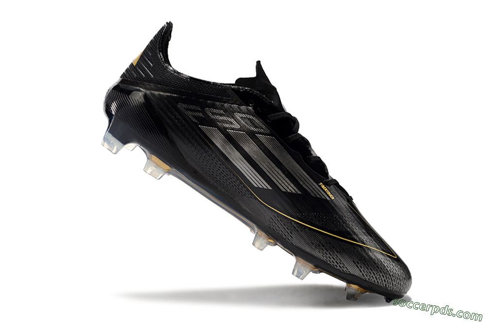Adidas F50 Elite FG Low-Tops Football Boots - Black/Silver/Gold 4