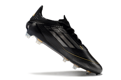 Adidas F50 Elite FG Low-Tops Football Boots - Black/Silver/Gold