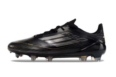 Adidas F50 Elite FG Low-Tops Football Boots - Black/Silver/Gold