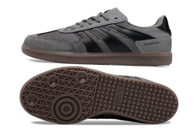 Adidas Predator 24 League Low IC Low-Tops Football Shoes - Grey/Black/Brown