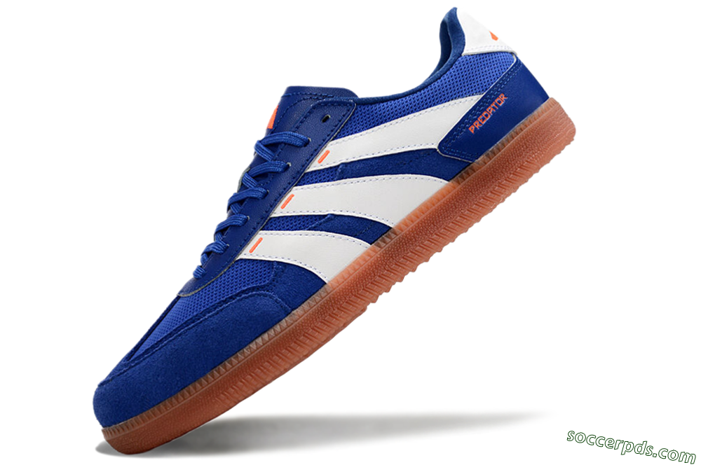 Adidas Predator 24 League Low IC Low-Tops Football Shoes - Blue/White/Brown 5
