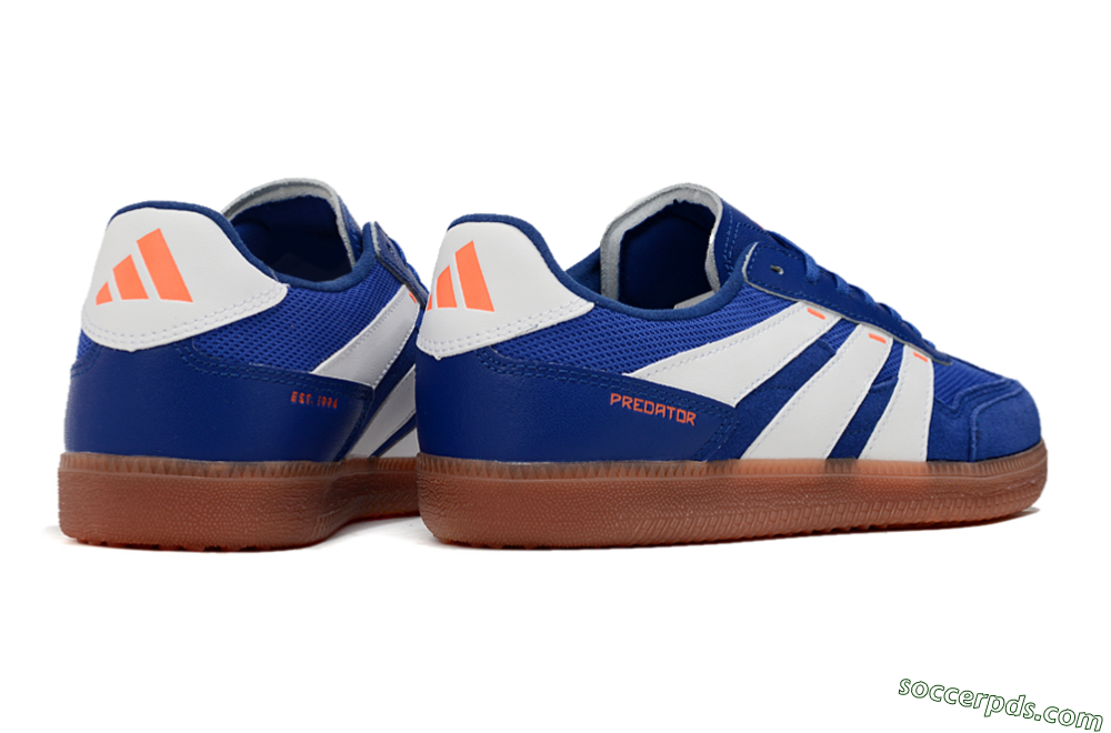 Adidas Predator 24 League Low IC Low-Tops Football Shoes - Blue/White/Brown 6