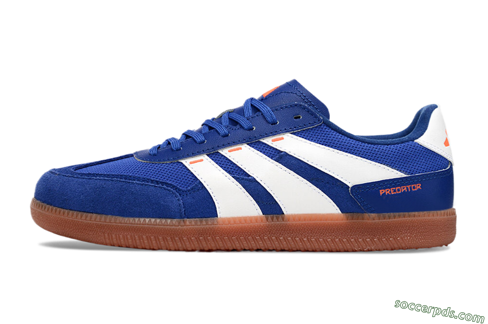 Adidas Predator 24 League Low IC Low-Tops Football Shoes - Blue/White/Brown 2