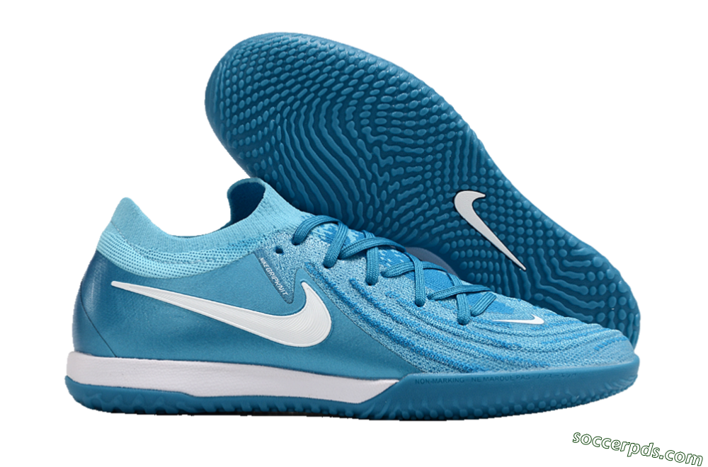 Nike Phantom GX 2 Elite IC Low-Tops Football Shoes - Blue Fury/White 1