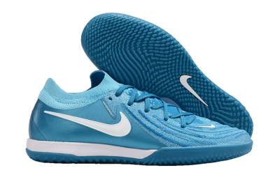 Nike Phantom GX 2 Elite IC Low-Tops Football Shoes - Blue Fury/White