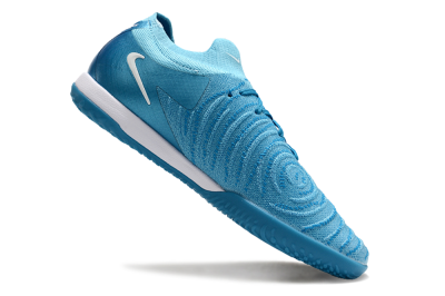 Nike Phantom GX 2 Elite IC Low-Tops Football Shoes - Blue Fury/White