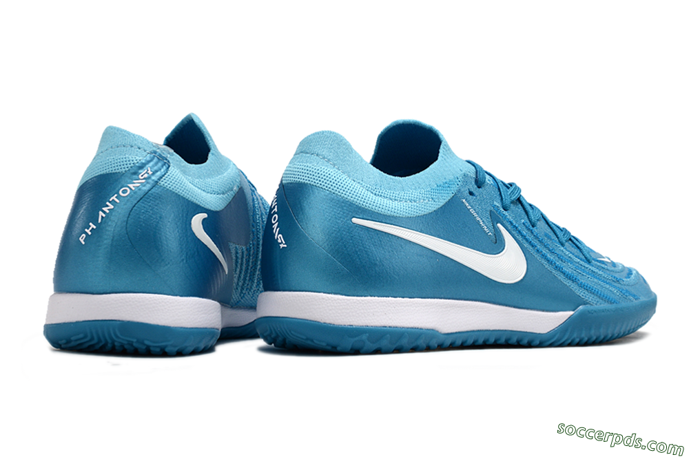 Nike Phantom GX 2 Elite IC Low-Tops Football Shoes - Blue Fury/White 6