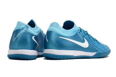 Nike Phantom GX 2 Elite IC Low-Tops Football Shoes - Blue Fury/White