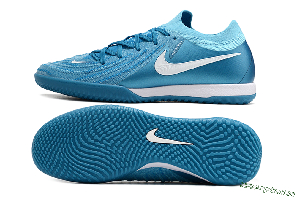 Nike Phantom GX 2 Elite IC Low-Tops Football Shoes - Blue Fury/White 0