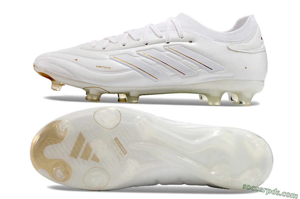Adidas Copa Pure 2 FG Low-Tops Football Boots - White/Gold 0