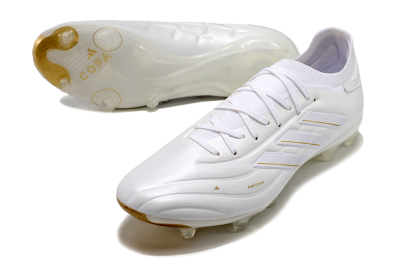 Adidas Copa Pure 2 FG Low-Tops Football Boots - White/Gold