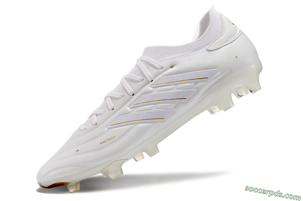 Adidas Copa Pure 2 FG Low-Tops Football Boots - White/Gold 5