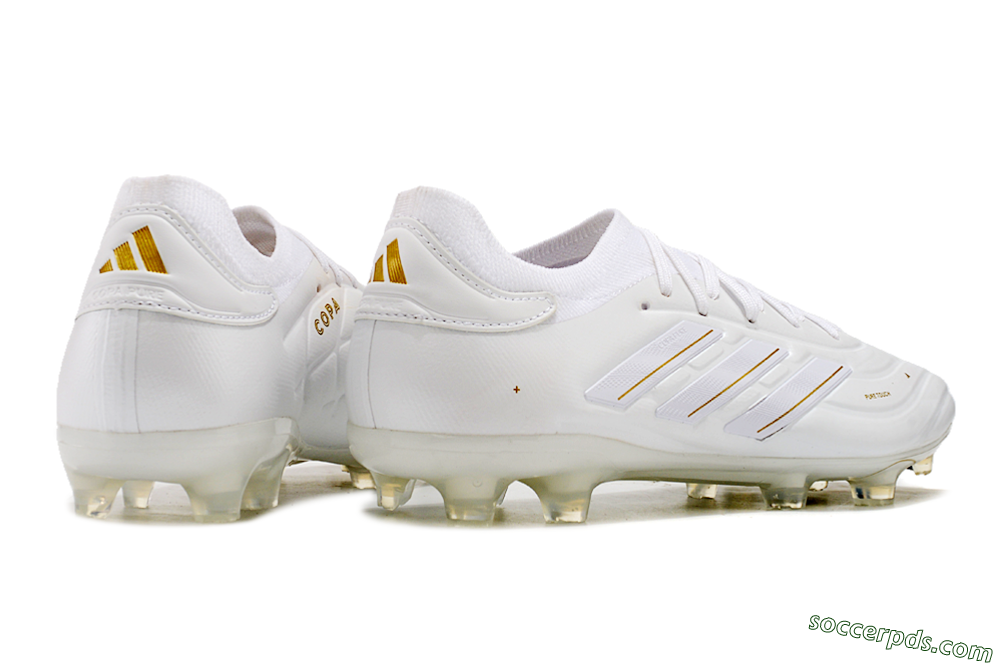 Adidas Copa Pure 2 FG Low-Tops Football Boots - White/Gold 6