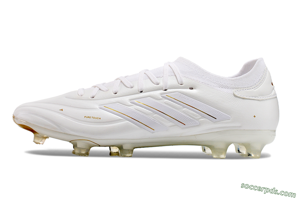 Adidas Copa Pure 2 FG Low-Tops Football Boots - White/Gold 2