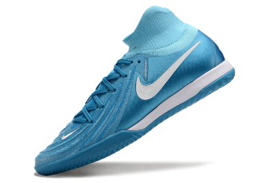 Nike Phantom Luna Elite NU IC High-Tops Football Shoes - Blue Fury/White