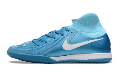 Nike Phantom Luna Elite NU IC High-Tops Football Shoes - Blue Fury/White