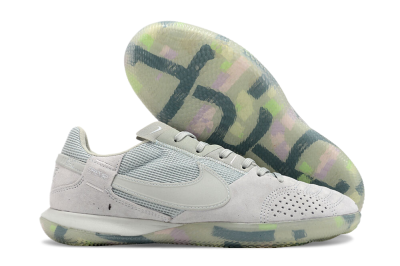 Nike Street Gato IC Low-Tops Football Shoes - Grey/Green/Mint