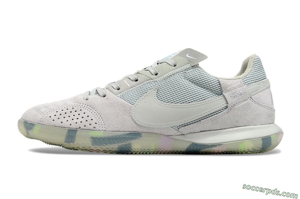 Nike Street Gato IC Low-Tops Football Shoes - Grey/Green/Mint 2