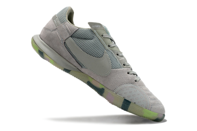 Nike Street Gato IC Low-Tops Football Shoes - Grey/Green/Mint