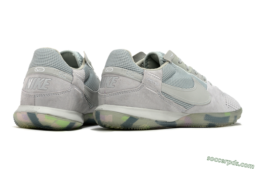 Nike Street Gato IC Low-Tops Football Shoes - Grey/Green/Mint 6