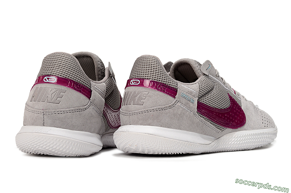 Nike Street Gato IC Low-Tops Football Shoes - Grey/Purple/White 6