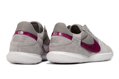 Nike Street Gato IC Low-Tops Football Shoes - Grey/Purple/White
