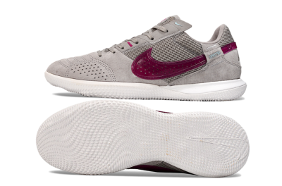 Nike Street Gato IC Low-Tops Football Shoes - Grey/Purple/White