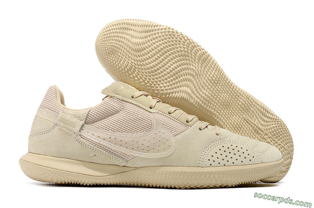 Nike Street Gato IC Low-Tops Football Shoes - Beige/Beige 1