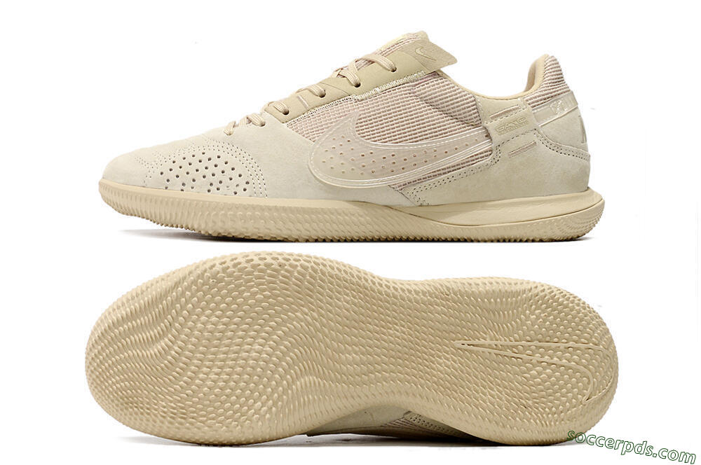 Nike Street Gato IC Low-Tops Football Shoes - Beige/Beige 0