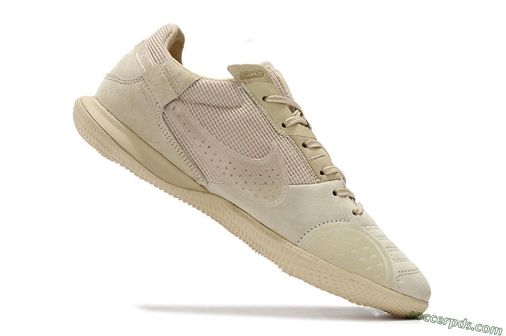 Nike Street Gato IC Low-Tops Football Shoes - Beige/Beige 4