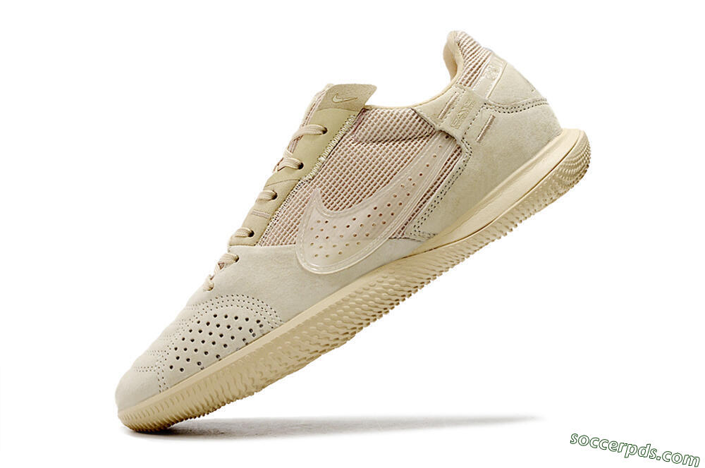 Nike Street Gato IC Low-Tops Football Shoes - Beige/Beige 5