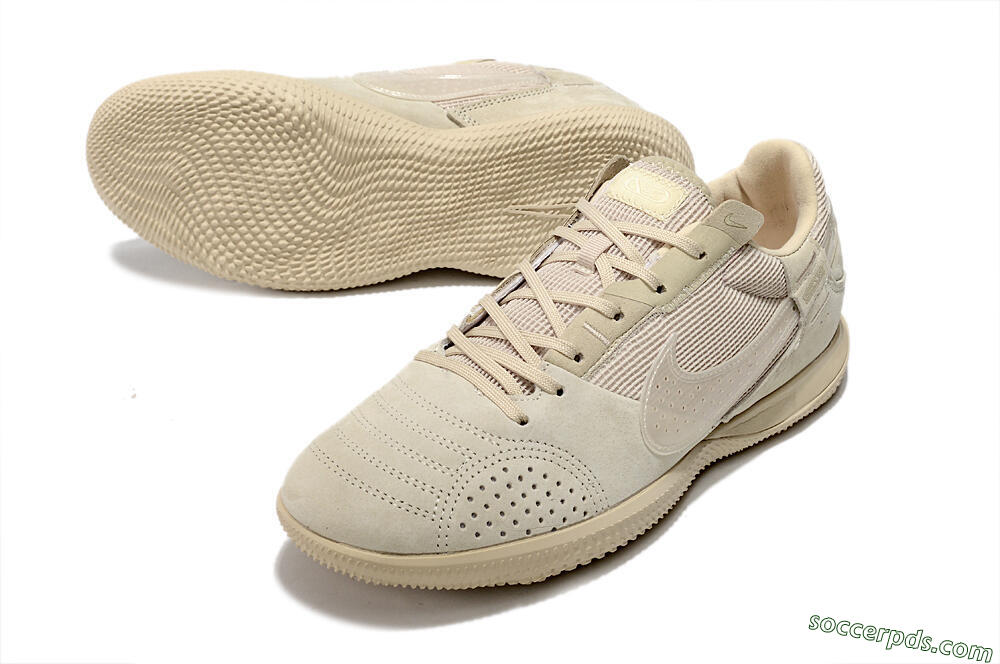 Nike Street Gato IC Low-Tops Football Shoes - Beige/Beige 3