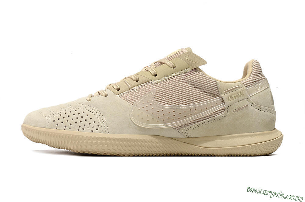 Nike Street Gato IC Low-Tops Football Shoes - Beige/Beige 2