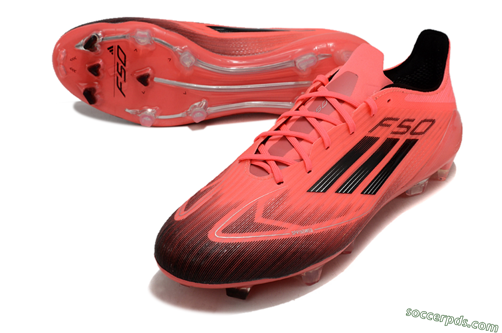 Adidas F50 Adizero FG Low-Tops Football Boots - Red/Black 3