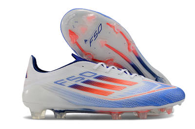 Adidas F50 Adizero FG Low-Tops Football Boots - White/Blue/Pink