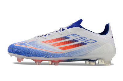 Adidas F50 Adizero FG Low-Tops Football Boots - White/Blue/Pink