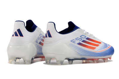 Adidas F50 Adizero FG Low-Tops Football Boots - White/Blue/Pink