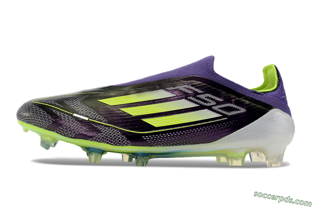 Adidas F50+ Adizero FG Low-Tops Football Boots - Purple/Yellow/Blue 2