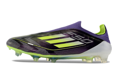 Adidas F50+ Adizero FG Low-Tops Football Boots - Purple/Yellow/Blue