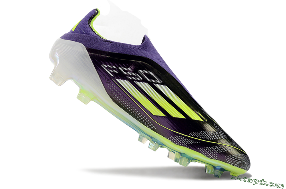 Adidas F50+ Adizero FG Low-Tops Football Boots - Purple/Yellow/Blue 4
