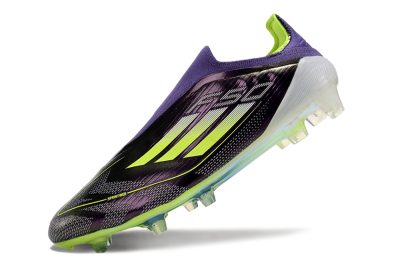 Adidas F50+ Adizero FG Low-Tops Football Boots - Purple/Yellow/Blue