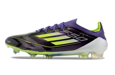 Adidas F50 Adizero FG Low-Tops Football Boots - Purple/Yellow/White
