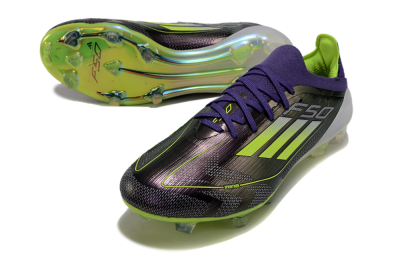 Adidas F50 Adizero FG Low-Tops Football Boots - Purple/Yellow/White