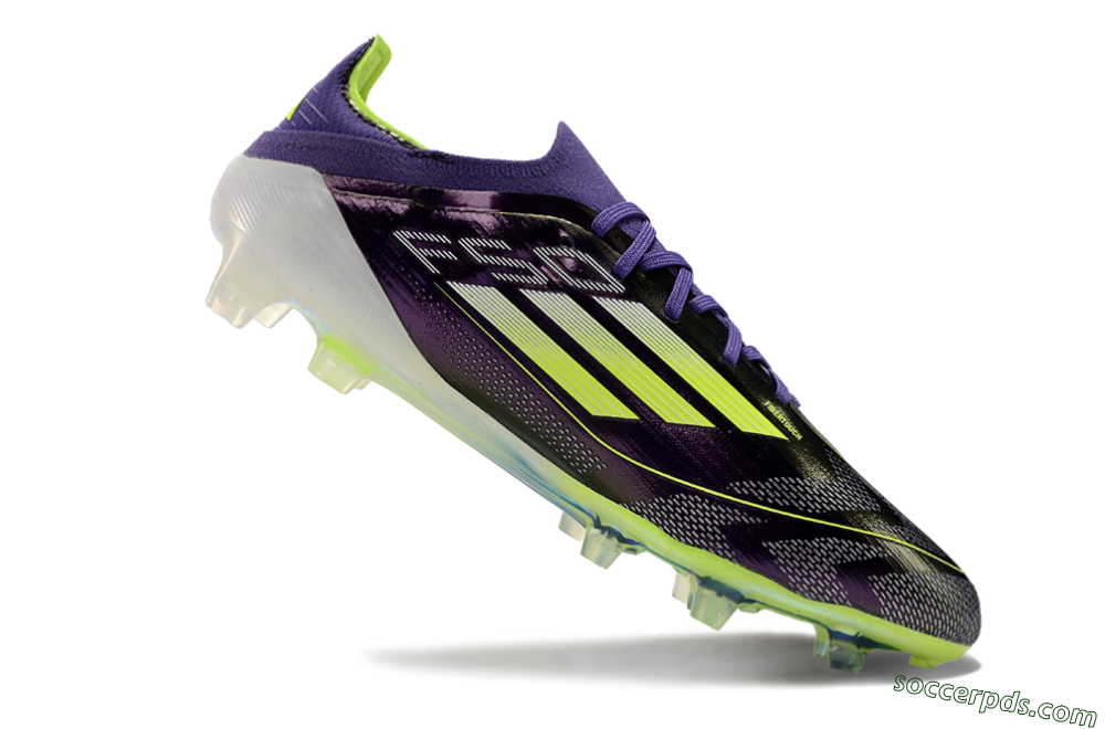 Adidas F50 Adizero FG Low-Tops Football Boots - Purple/Yellow/White 5