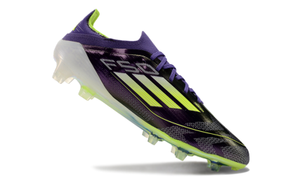 Adidas F50 Adizero FG Low-Tops Football Boots - Purple/Yellow/White