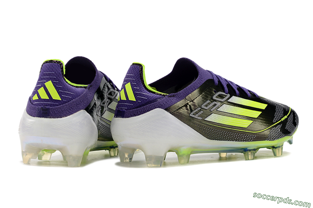 Adidas F50 Adizero FG Low-Tops Football Boots - Purple/Yellow/White 6
