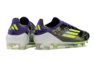 Adidas F50 Adizero FG Low-Tops Football Boots - Purple/Yellow/White