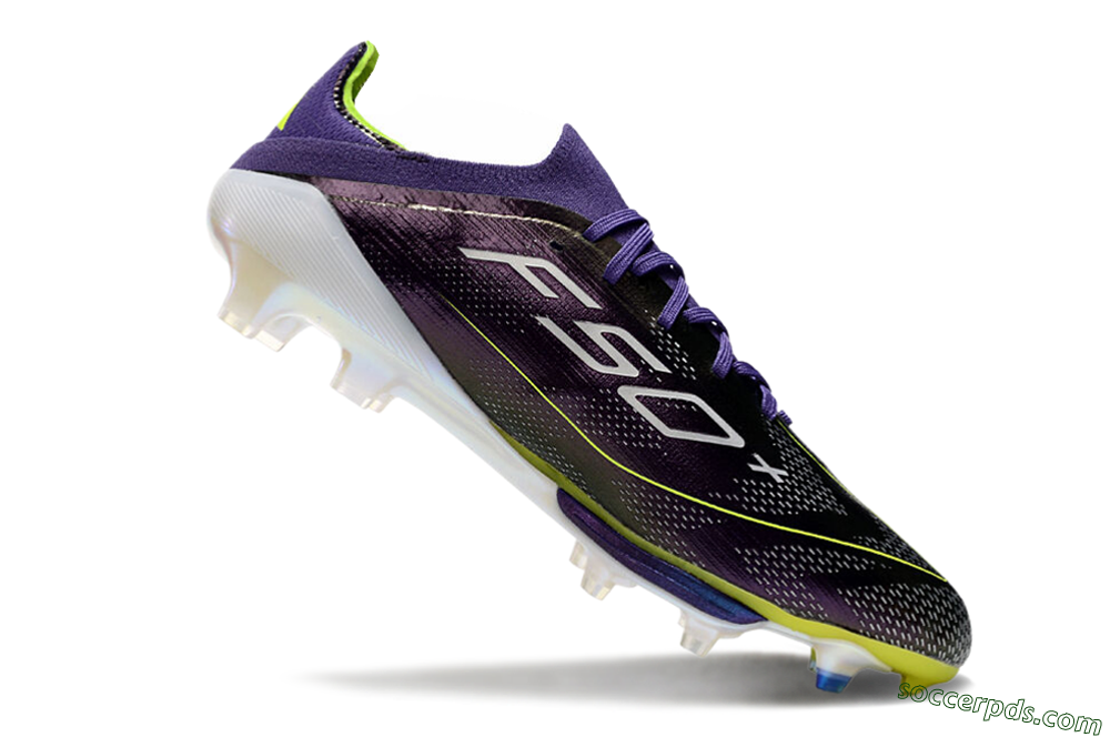 Adidas F50 Lightstrike Pro FG Low-Tops Football Boots - Purple/Yellow/Blue 4