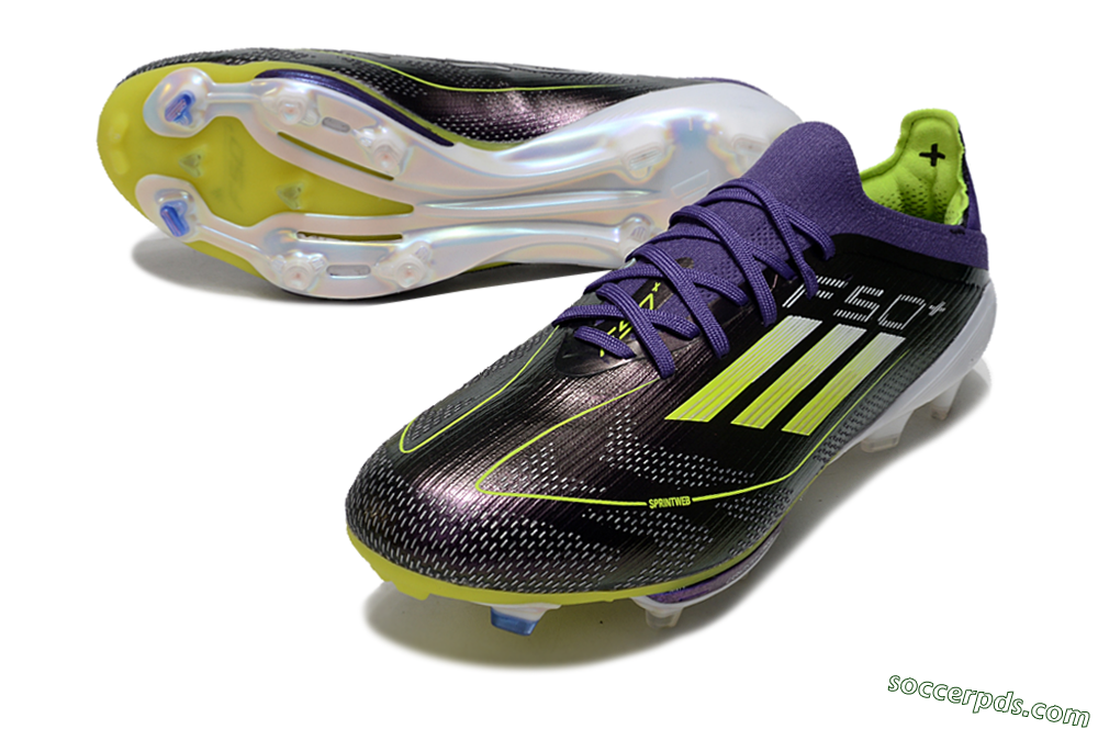 Adidas F50 Lightstrike Pro FG Low-Tops Football Boots - Purple/Yellow/Blue 3