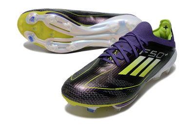 Adidas F50 Lightstrike Pro FG Low-Tops Football Boots - Purple/Yellow/Blue
